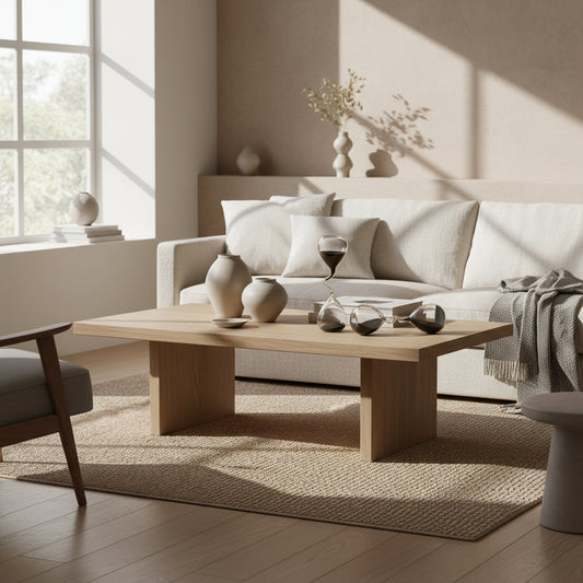 Three sand timers on a surface with a blurred background