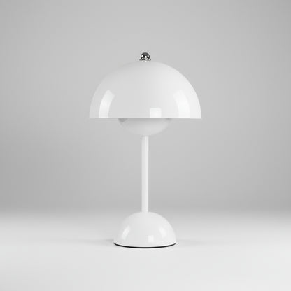 White table lamp on a white background
