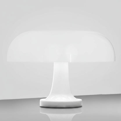 White table lamp on a beige background